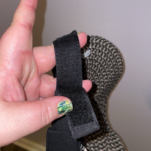 Sun N’ Sand Headwear Wide Brim Woven Visor Hat OS Black White Gray - Picture 8 of 13